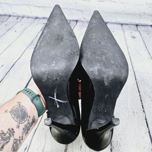 COLIN STUART | d'orsay patent leather pointed toe high heel pumps - Picture 9 of 12